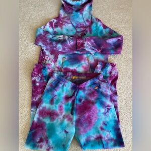 Aviator Nation Ninja Hoodie + Sweatpants Tie Dye Set
